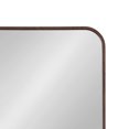 thumbnail image 3 of Kate and Laurel Zayda Radius Rectangle Framed Wall Mirror, Walnut Brown 24x36, 3 of 8