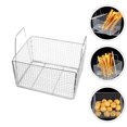 thumbnail image 2 of 1 Pce Grille de Friture Panier de Friture Passoire Alimentaire Panier à Frites (Argent), 2 of 8