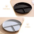 thumbnail image 3 of TABLZONE 5Pcs Dark Blue Compartment Breakfast Plates For Portion Control Banquets Tableware, 3 of 8