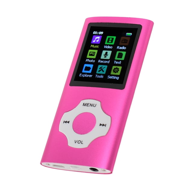 MP3 Player, Portable MP3 Music Player with 1.8in TFT Screen, Smart HiFi Lossless Digital Music Player Voice Record with Electronic Book Radio Recorder