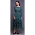 thumbnail image 3 of Bimba Robe Maxi à Volants pour Femmes, Manches Bishop, Col Rond, Taille Smockée - Très Petit, 3 of 5