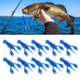 thumbnail image 4 of Soft Lure Baits Crawdad Soft Bait Artificial Soft Shrimps Fishing Lure Fishing Lures 10pcs Soft Fishing Lure Crawdad Bait PVC Shrimp Artificial Soft Lure Baits For Bass Fishing, 4 of 8