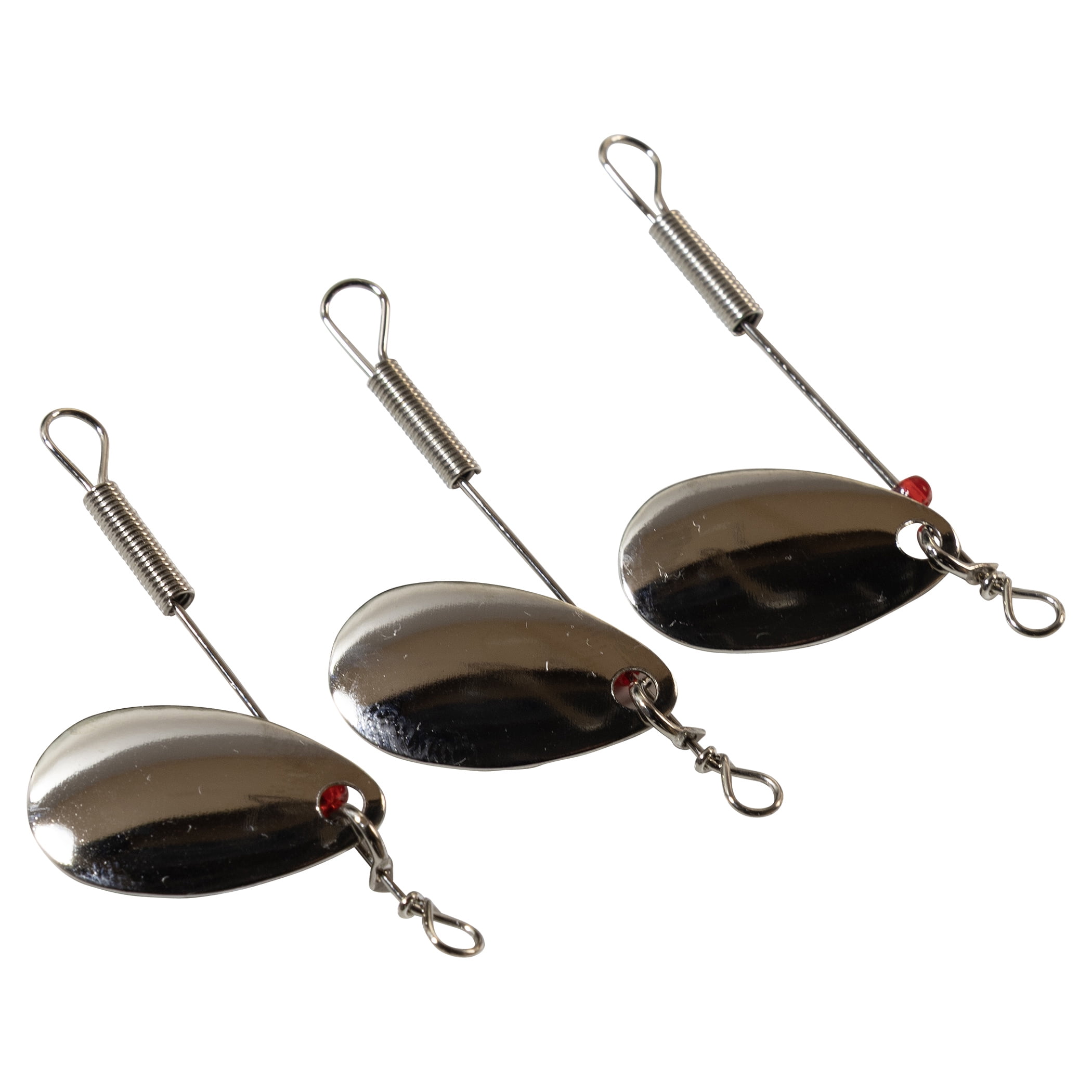 Lucky Strike Spinner simple nickel #2 – Ensemble de 3 – Leurre de pêche