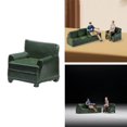 thumbnail image 2 of Baohd 1/64 Mini Ornaments Miniature Figurines Model DIY Craft Projects Lightweight Small Sofa, 2 of 9