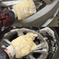 thumbnail image 5 of Natural Lambskin Wool Car Wash Mitt Extra Large Size Scratch-Free Sheepskin Wash Mitt ( 2pack), 5 of 5