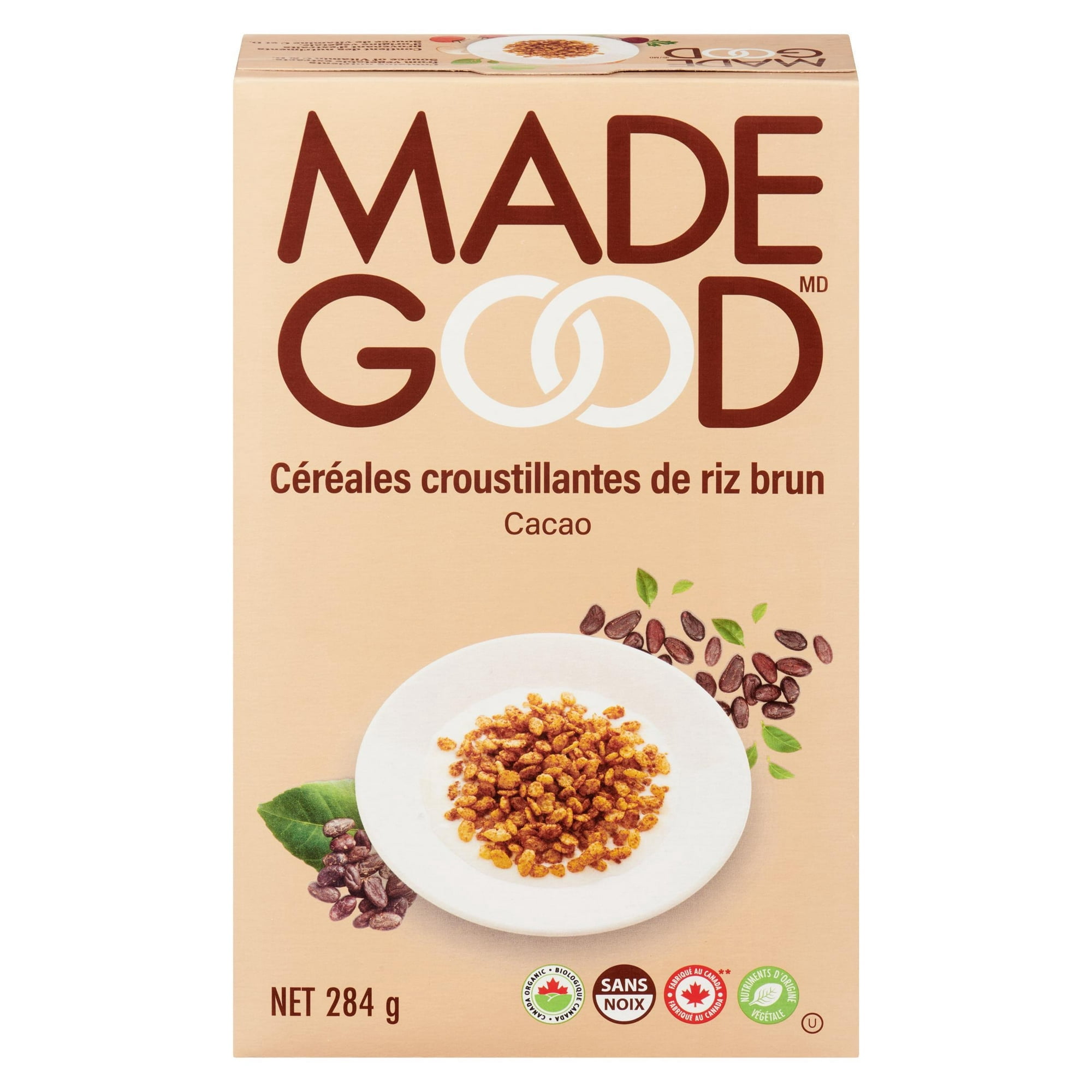 Made Good Céréales croustillantes de riz brun aux cacao