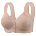 thumbnail image 1 of Posijego Front Closure Bras for Women Breathable Soft Padded Push up Bras Full Coverage Wireless Bras for Ladies, 1 of 2