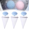 thumbnail image 2 of Attrape-poils Réutilisable pour Laveuse 3 Pcs Sacs en Maille Filtrants Anti-Peluches pour Enlever les Poils d'Animaux, Collecteur de Débris de Lessive, Compatible avec Chargeurs Frontaux/top, 2 of 8