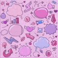 thumbnail image 1 of Ahgly Company Machine Washable Indoor Square Transitional Orchid Purple Area Rugs, 5' Square, 1 of 7
