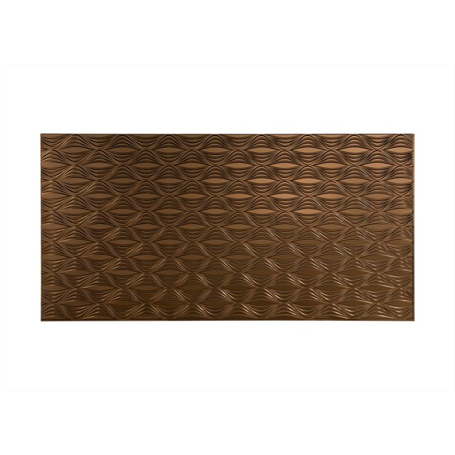 Fasade Wall Panel 4' x 8' Easy Installation, Oil Rubbed Bronze Finish