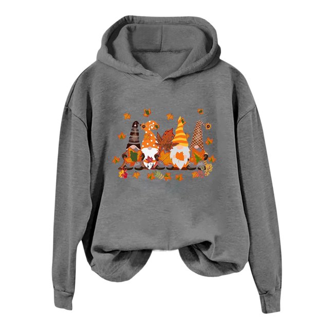 WEAIXIMIUNG Sweatshirts Maman pour Femmes Brodé Hoodie Graphique de l'Action de Grâce pour Femmes Pull Décontracté Confortable Mode Automne