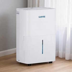BeesClover 22 Déshumidificateur de la pinte pour Jusqu'à 3000 Sq Ft, déshumidificateur efficace avec filtre réutilisable, arrêt automatique & Option de drainage continu, déshumidificateur silencieux portable pour salle de bains de sous-sol grande