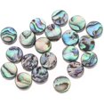 thumbnail image 1 of 20pcs Natural Abalone Shell Beads Flat Round Abalone Shell Loose Beads Spacer Bead for Earring Necklace Bracelet Jewelry Making 8MM, 1 of 8