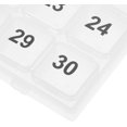 thumbnail image 4 of Arboraoe Pill Box 30 Day Pill Organizer Pill Organizer 30 Day 1 Month Pill Organizer Pill Organizer Once a Day Monthly Pill Case Medicine Organizer Monthly Pill Case Monthly Transparent, 4 of 5