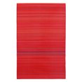 thumbnail image 2 of Erbanica 8' x 10' Red Stripes Indoor Outdoor Reversible Plastic Rug, 2 of 6