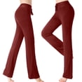 thumbnail image 1 of AherBiu Sweatpants for Womens High Waisted Drawstring Slim Fitted Casual Trousers Fall Solid Color Workrout Yoga Pants, 1 of 9