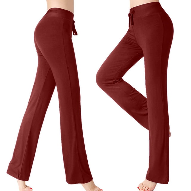 AherBiu Sweatpants for Womens High Waisted Drawstring Slim Fitted Casual Trousers Fall Solid Color Workrout Yoga Pants