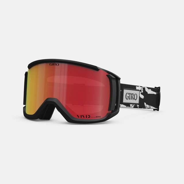 GIRO Revolt Noir/blanc Teinté/vivid Ember/transparent, Sans Taille