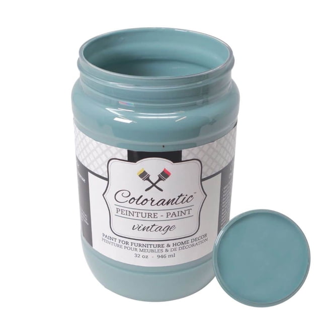 Colorantic | ZEN Chalk Paint Based for Furniture DIY - BLUE-GREY COLOR - 32 oz
