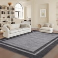 thumbnail image 3 of Bordered Washable Area Rug,Hallway Runner Rug,Washable Rug with Non-Slip Backing Stain Resistant Easy Cleaning Floor Cover for Dining Room, Living Room, Bedroom, 3 of 6