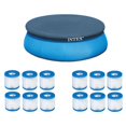 thumbnail image 2 of Intex Bâche de Protection en Vinyle pour Piscine hors Terre de 8 Pieds et Filtre Easy Set Type H (Lot de 12), 2 of 6