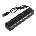 thumbnail image 1 of RisingPro 7 Port Multi USB HUB 2.0 Power Adapter HUB Splitter Switch External Extension, 1 of 3