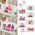 thumbnail image 4 of Felwors Napperon en Lin de la Saint-Valentin Napperon Isolant Napperon Tapis de Table Serviettes Ménagères, 4 of 4