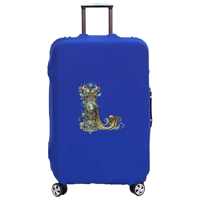 Housse de Valise Lavable Housse de Protection Étui Anti-Rayures Housse Adaptée Motif Imprimé Graphique Convient à 18-32 Pouces 8Graphic Letter L S