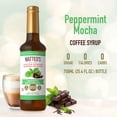 thumbnail image 2 of Matteo's Sugar Free Coffee Syrup, Peppermint mocha , 750mL, 0 Calories, 0 Sugar, (Single Bottle), 2 of 5