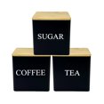 thumbnail image 2 of Big Glass Containers Storage for Lids Fridge Food Storage Containers Meat Freezer Containers Airtight Food Storage Containers for Flour Set Of 3 Coffee Tea And Canister – Kitchen Storage Jars With Lid, 2 of 4