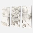 thumbnail image 2 of Designart - Indigold Grey Peonies II - Toile Enveloppée de Galerie de Ferme, 2 of 2