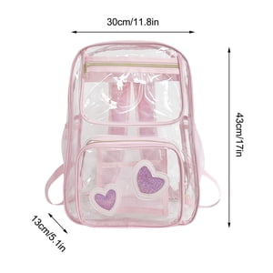 Sacs à dos pour l'école, Sac à dos transparent Pvc Sac à dossier transparent Grande capacité Sac à sac à dos de loisirs Voyages à sac transparent PVc Grand sac à dossier, Sac pour école, Grand sac pour école