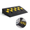 thumbnail image 1 of Heavy Duty Rubber Curb Ramp - 15 Ton (33,000 lbs) Capacity Car Ramp, 4.1" Rise Height Driveway Curb Ramps, Durable Rubber Bridge Threshold Ramp for Loading Dock, Garage & Sidewalk, 1 of 5