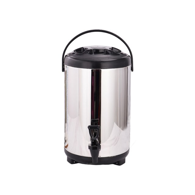 Maytalsory Stainless Steel Insulation Barrels For Bubble Tea With Excellent Preservation Function Wide steel black cover