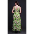 thumbnail image 3 of Bimba Robe Longue à Imprimé Floral pour Femmes, Bretelles Spaghetti, Col en V, Maxi, Tenue de Plage - Grand, 3 of 5