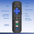 thumbnail image 4 of XiHAMA Lot de 2 Remplacements Compatibles avec Télécommande de Téléviseur Roku Compatible pour TCL Roku/Onn Roku/Hisense Roku/Philips Roku/Sharp Roku/Westinghouse Roku/Insignia Roku TV [Télécommande pour Téléviseur Roku Seulement], 4 of 8