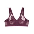thumbnail image 4 of Glamorise Lacey T-Back Front-Closure WonderWire Bra 9246, 4 of 7