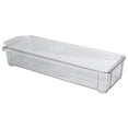 thumbnail image 1 of Clear Organizing Bin, Large Capacity Organizing Bins Food Grade  For Bathroom For Kitchen For Office Narrow And Short Type With Lid, 1 of 8