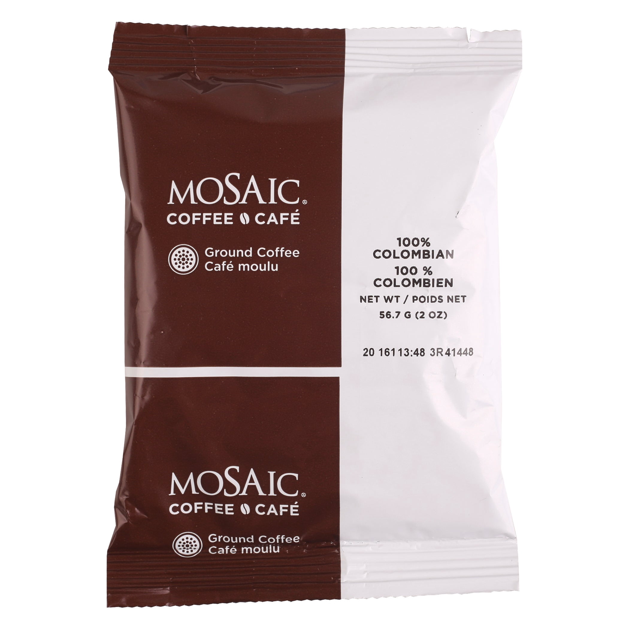 Mosaic 2oz Light Colombian Coffee, 100 Percent | 2Z/Unit, 96 Units/Case