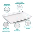 thumbnail image 3 of Commercial Grade Pure Aluminum Cookie Sheet - 16.5" x 11.7", 3 of 8