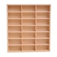 thumbnail image 2 of idealsgarden Wooden Display Rack Organizer Shelves Multiuse Holder for Doll Shop 21 Grid, 2 of 8