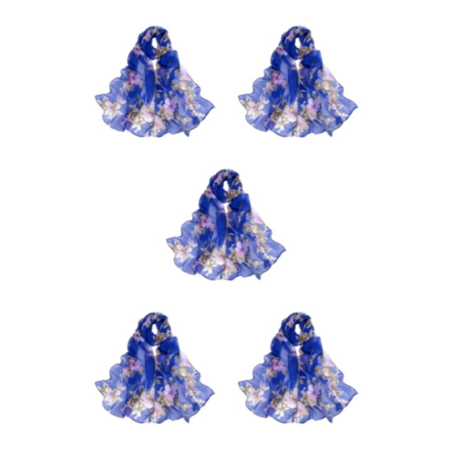 Youkk Women Luxury Beach Scarf Convenient And Practical For Beach-Goers Lightweight blue 5Set