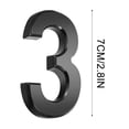 thumbnail image 2 of RXIRUCGD 3 Inch Black Modern House Numbers Mailbox Numbers 0-9 Self-Adhesive Street Door Home Address Metal Numbers For Outside Or Inside Signs Easy Install, 2 of 2