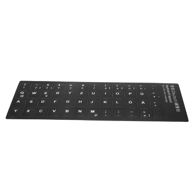 Ccdes Autocollant Clavier de Remplacement, Autocollant Clavier Portable, Autocollant Clavier Allemand Autocollant Clavier de Remplacement pour Ordinateur Portable de Bureau