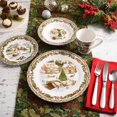thumbnail image 2 of Gibson Christmas Toile 16 Piece Dinnerware Set, Fine Ceramic, 2 of 6