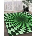 thumbnail image 3 of Ahgly Company Tapis Rectangulaire Lavable en Machine Vert Transitionnel, 7 Pieds x 9 Pieds, 3 of 7