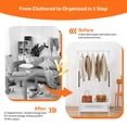 thumbnail image 3 of Metal Clothes Rack, Z-Frame Garment Rack Hanging Clothing Shelf with 2-Tier Storage Shelves, White, 3 of 9