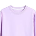 thumbnail image 4 of WUANDIXFA Chandails pour Tout-Petits Filles Chandail à Manches Longues Confortable Doux à la Mode et Décontracté Filles Chandail à Manches Longues à Col Rond Violet, 1-2 Ans, 4 of 5