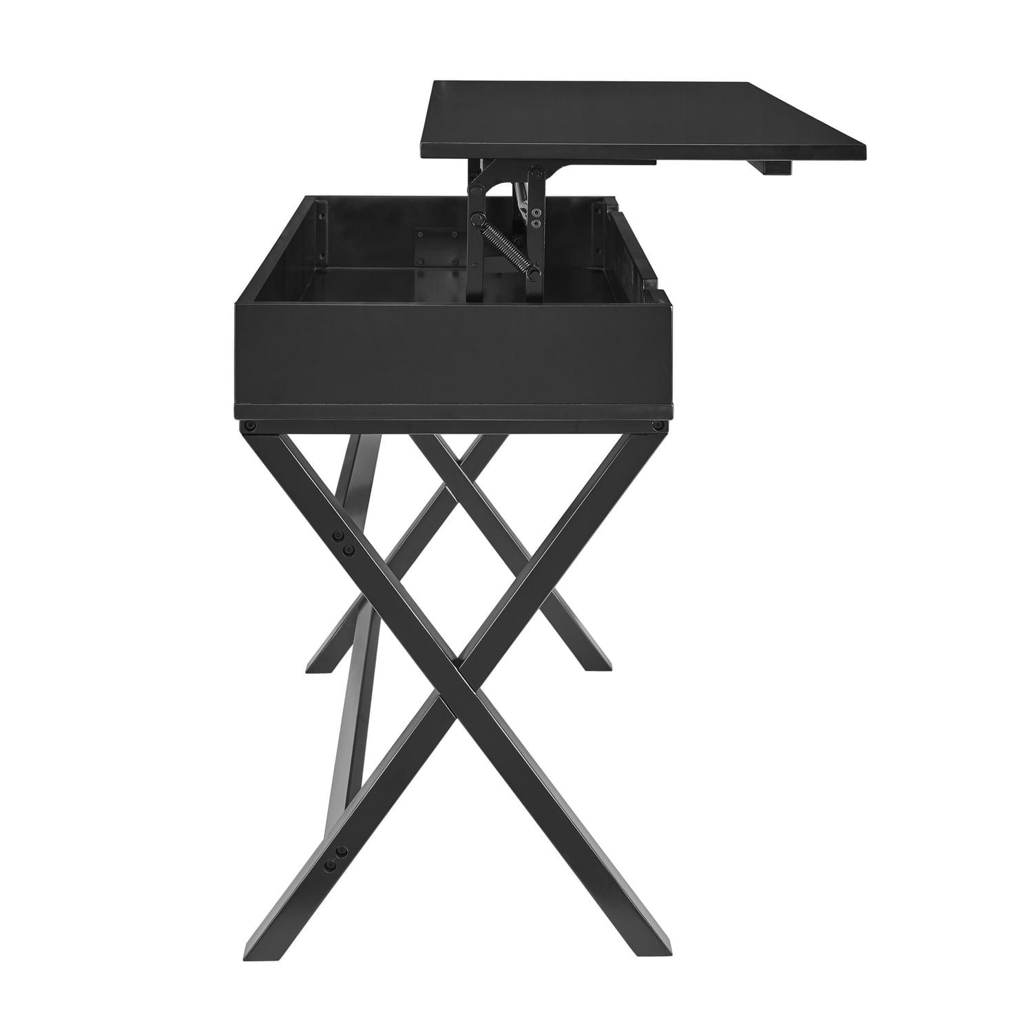 Posey Lift-Top Desk in Black
