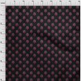 thumbnail image 3 of oneOone Viscose Jersey Fabric Floral & Flying Swan Block Print Sewing Fabric BTY 60 Inch Wide, 3 of 5